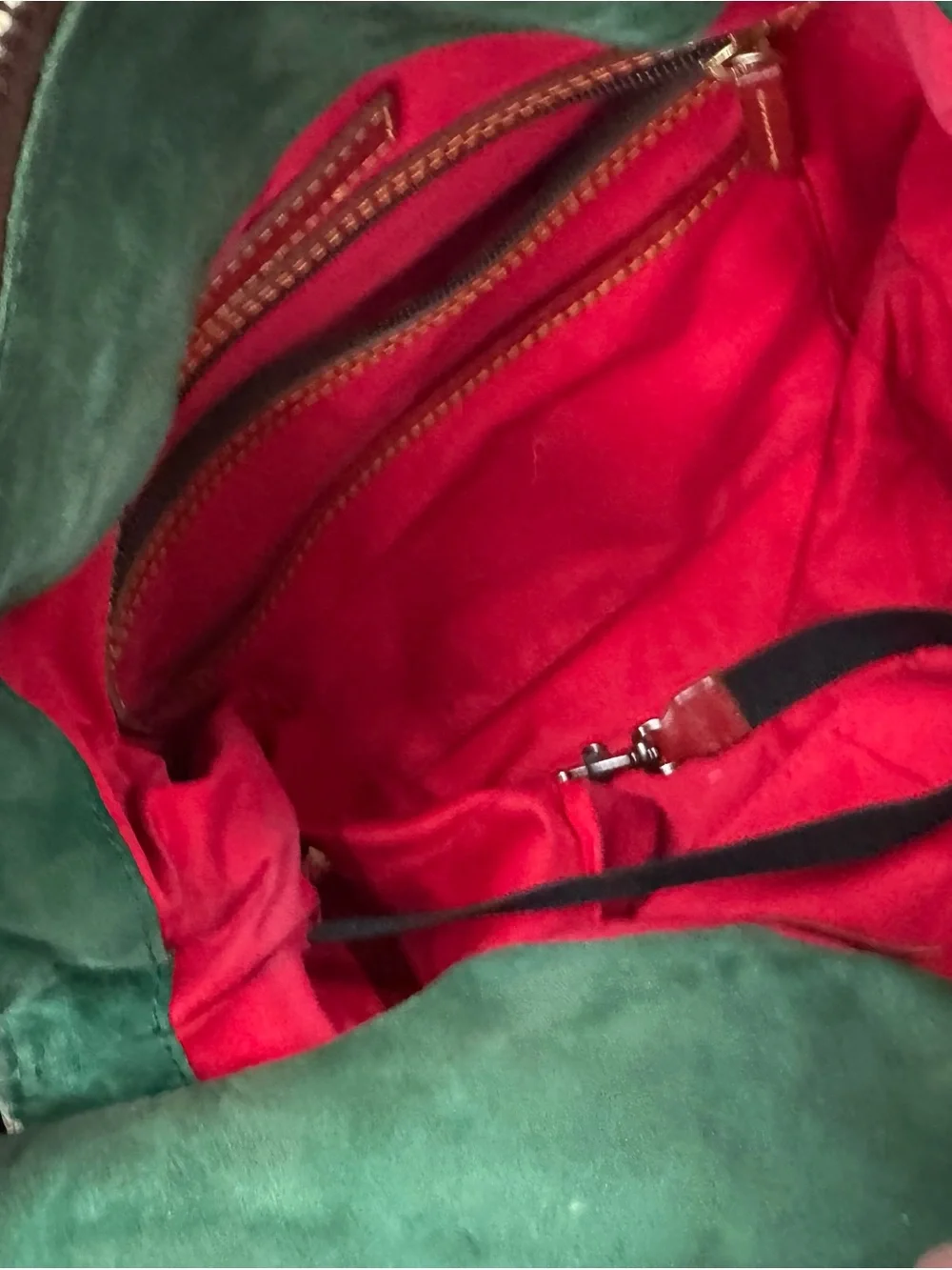 Dooney & Bourke Red Large Florentine Leather Satchel with Gold Hardware